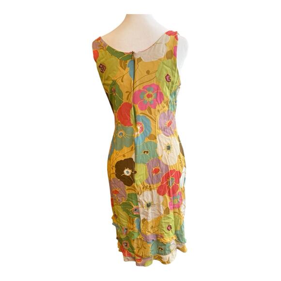 Vtg 1960s/1970s Kahala Hawaiian Dress Size 8 Multicolor Mod Psychedelic Floral - Picture 2 of 8